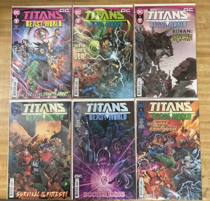 Lot of 22 Titans Beast World DC Comics - Complete Series Run with All Tie-Ins and One Shots!