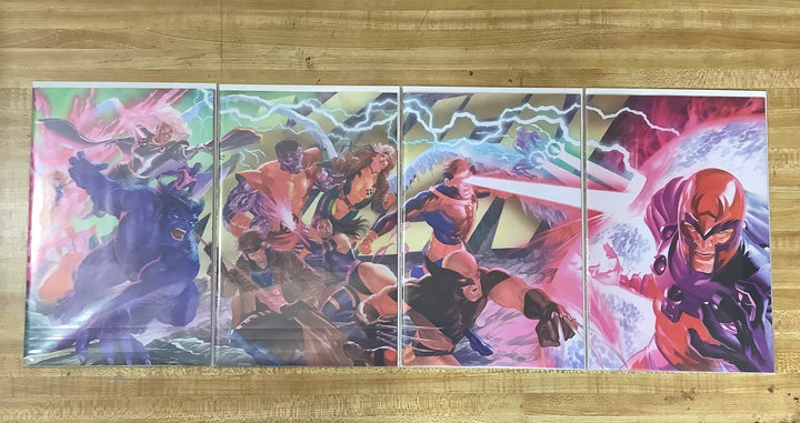 Lot of 4 X-Men Alex Ross Virgin Connecting Variants Complete Set