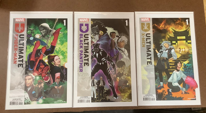 Lot of 3 Ultimate Universe (2024) #1 2nd Printing R. B. Silva Connecting Variants Complete Set