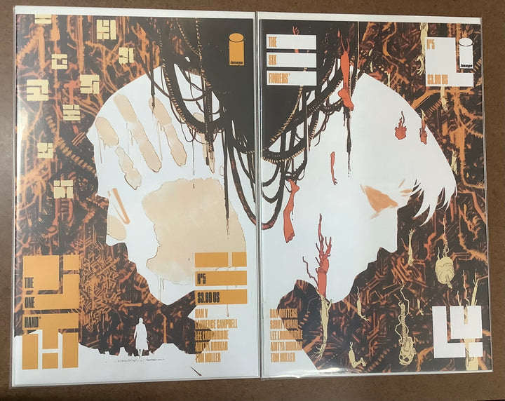 Lot of 10 One Hand #1-#5 & Six Fingers #1-#5 Lee Loughridge Connecting Variant Covers Complete Set (Mature)