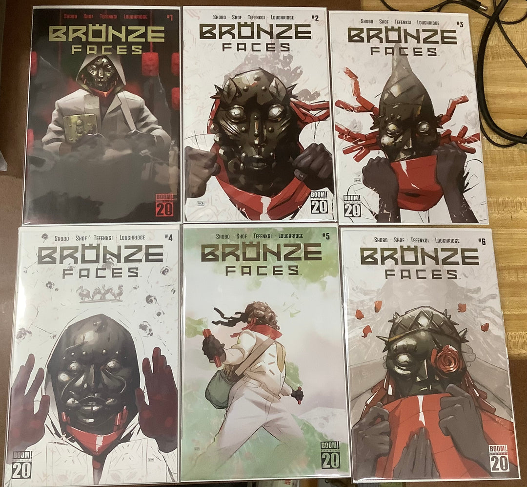 Lot of 6 Bronze Faces #1-#6 Cover A Shof Complete Series Set <CONSIGNMENT>
