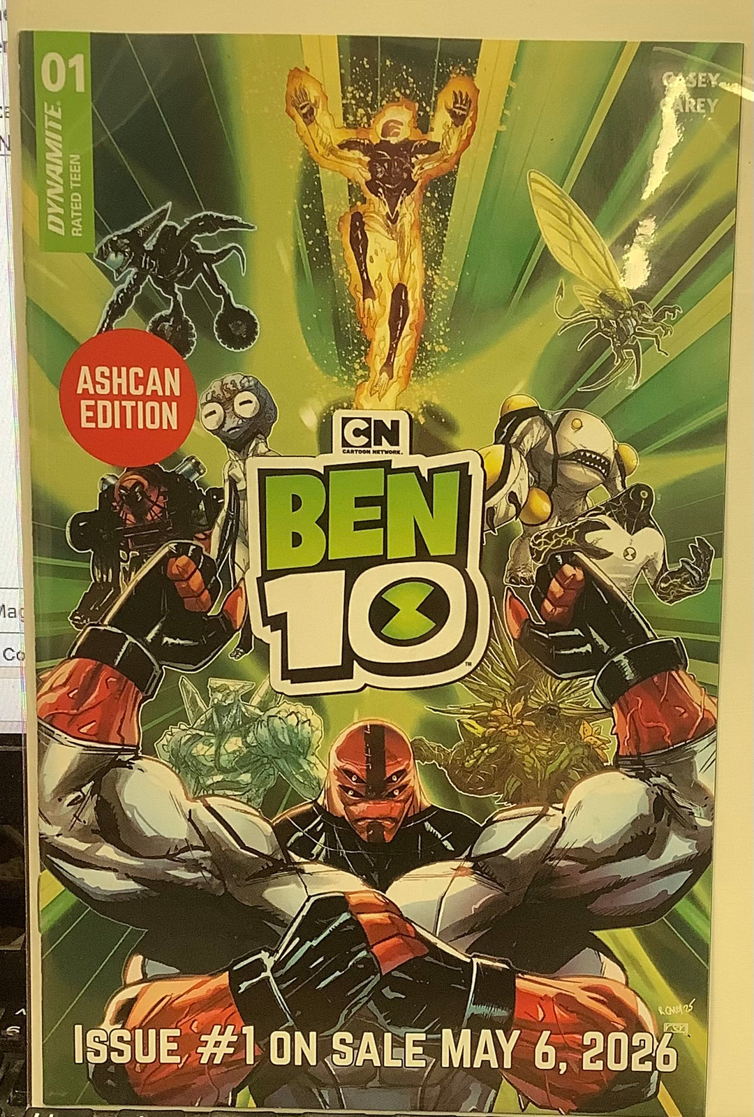 Ben 10 (2026) #1 Cover A Robert Carey Ashcan Edition NM