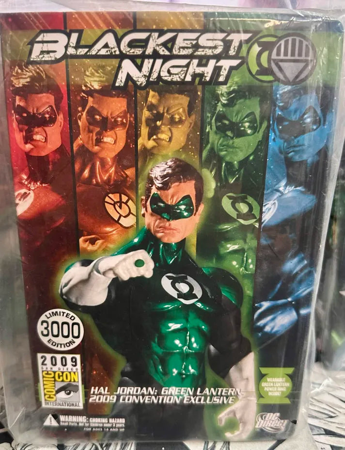 SDCC 2009: Hal Jordan - Green, Yellow, Orange, Blue, & Red Lantern Convention Exclusives (5 Figure Set)