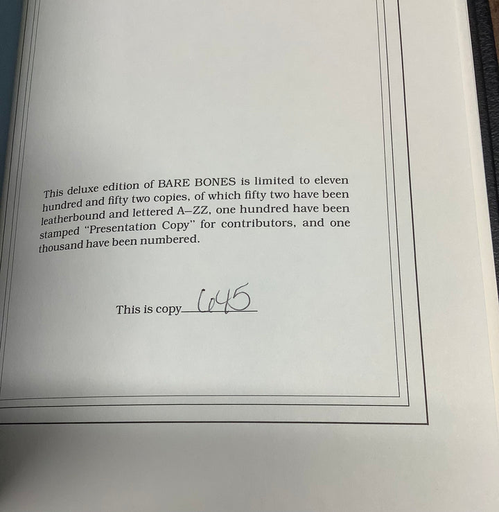 Bare Bones: Conversations of Terror with Stephen King Deluxe Edition - 645/1000