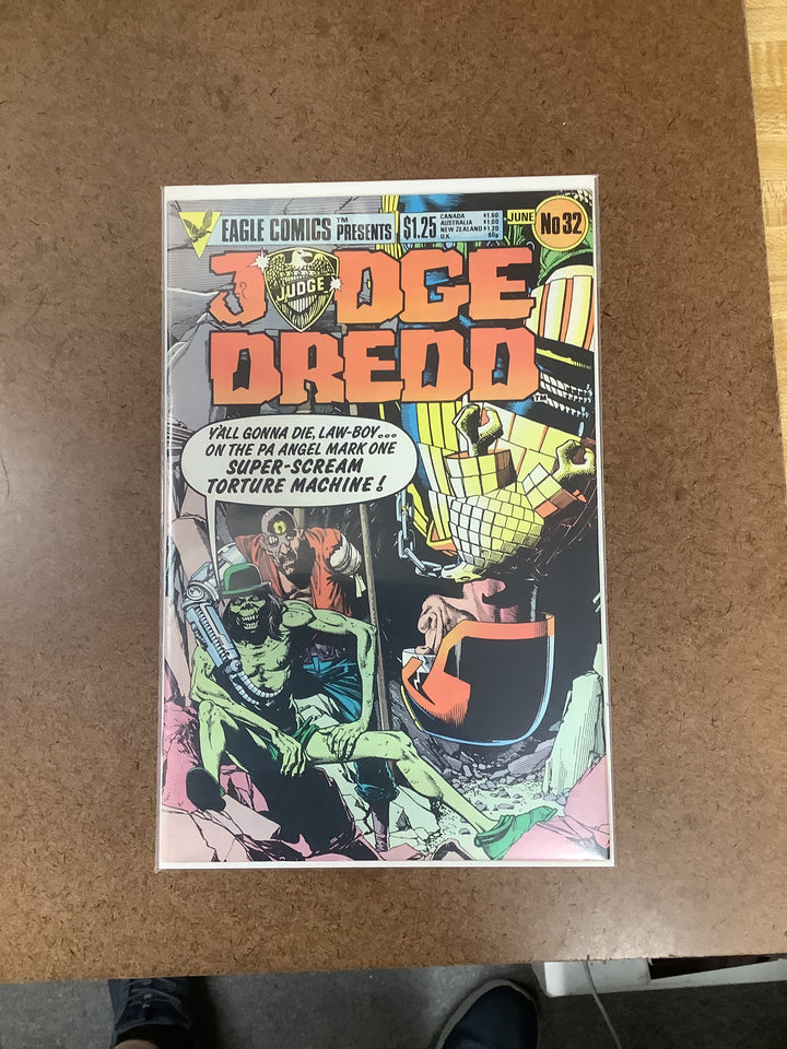 Lot of 13 Judge Dredd (1983) Eagle Comic Book Lot #2-#7, #9-#12, #14, #23 & #32 <OXL-01>