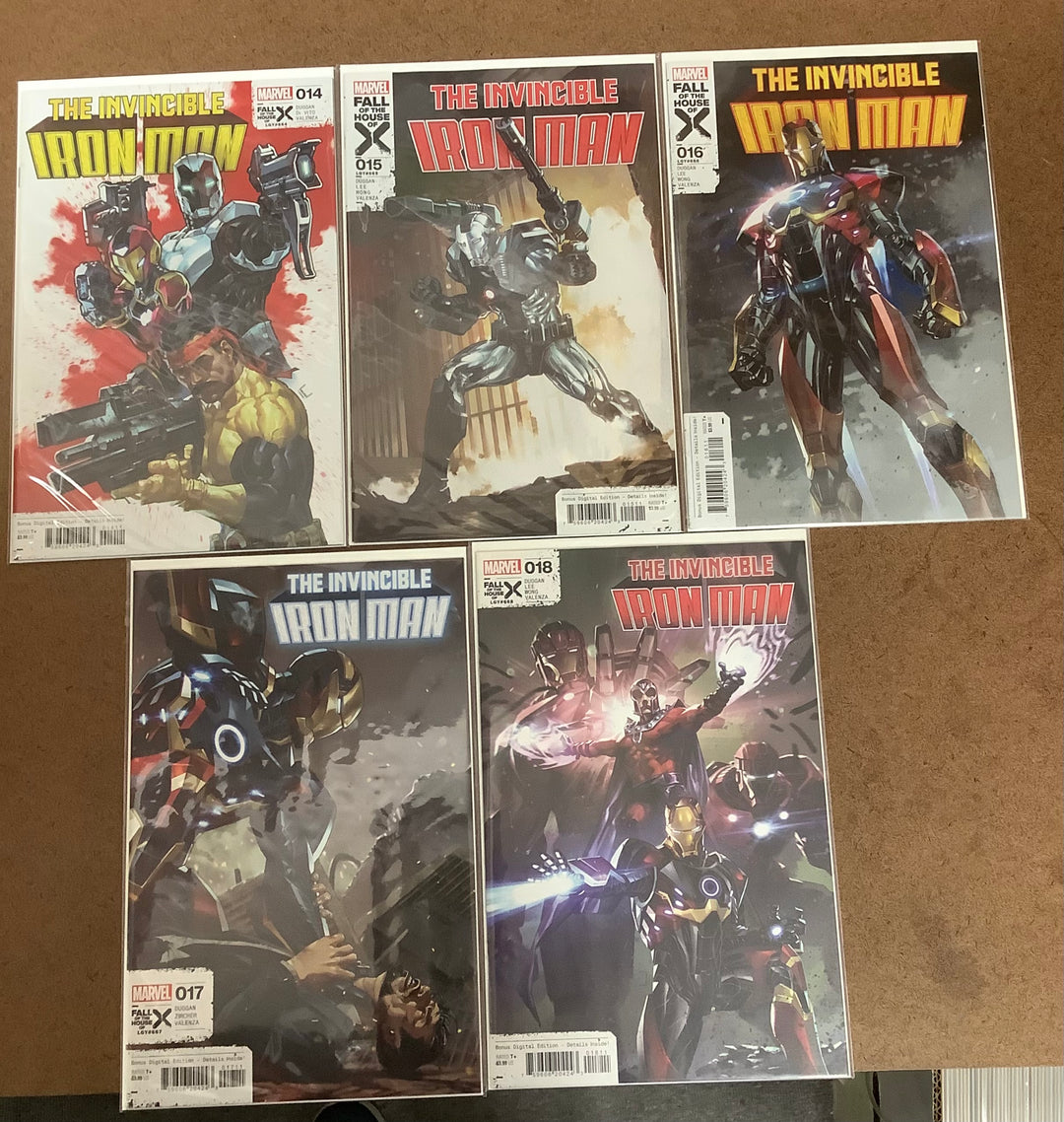Lot of 11 Invincible Iron Man (2023) Marvel Comics #8-#18 Complete Fall of X Storyline Set [Fall of X] <OXL-02>