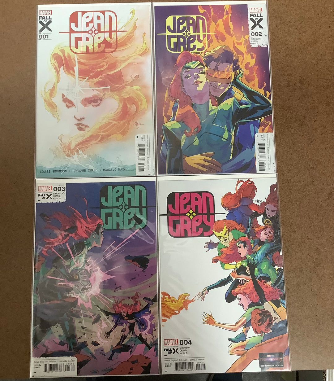 Lot of 4 Jean Grey (2023) Marvel Comics #1-#4 Complete Miniseries Set [Fall of X] <OXL-02>