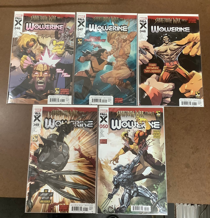 Lot of 10 Wolverine (2020) Marvel Comics #41-#50 Sabretooth War Complete Story Set [Fall of X] <OXL-02>
