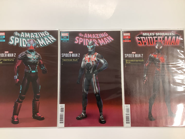 Lot of 10 Marvel Comics Spider-Man 2 Video Game Suits Variant Complete Set <OXL-03>