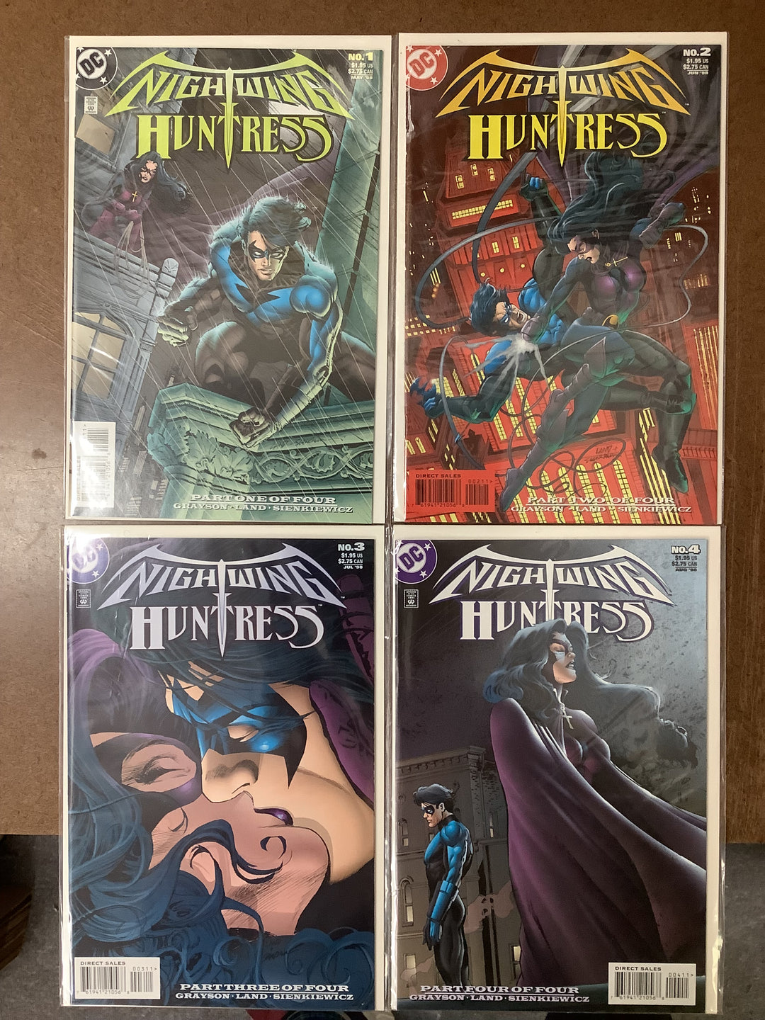 Lot of 4 Nightwing and Huntress (1998) DC Comics #1-#4 Complete Miniseries Set <OXL-03>