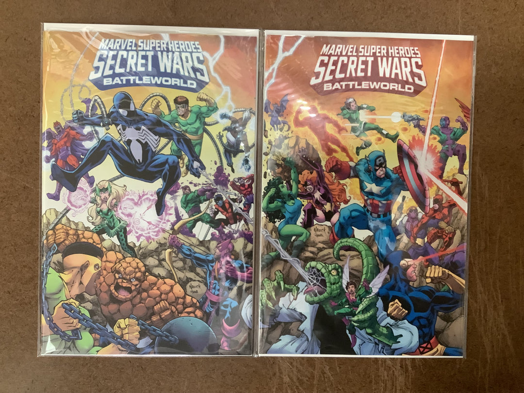 Lot of 2 Marvel Super Heroes Secret Wars: Battleworld #1-#2 Todd Nauck Connecting Variants <OXL-03>