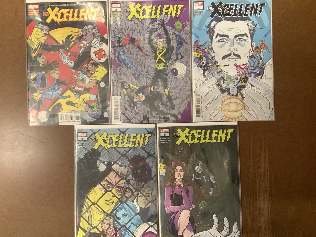 Lot of 5 X-Cellent (2022) Marvel Comics #1-#5 Complete Miniseries Set <OXL-04>