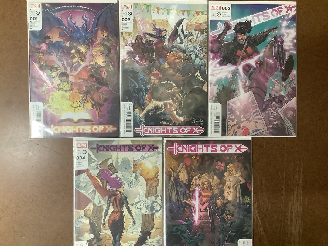 Lot of 5 Knights Of X (2022) Marvel Comics #1-#5 Complete Miniseries Set <OXL-04>