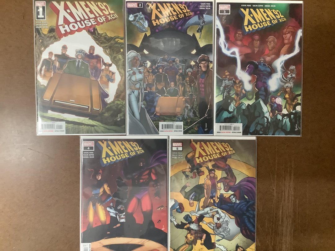 Lot of 5 X-Men 92 House Of XCII Marvel Comics #1-#5 Complete Miniseries Set <OXL-04>