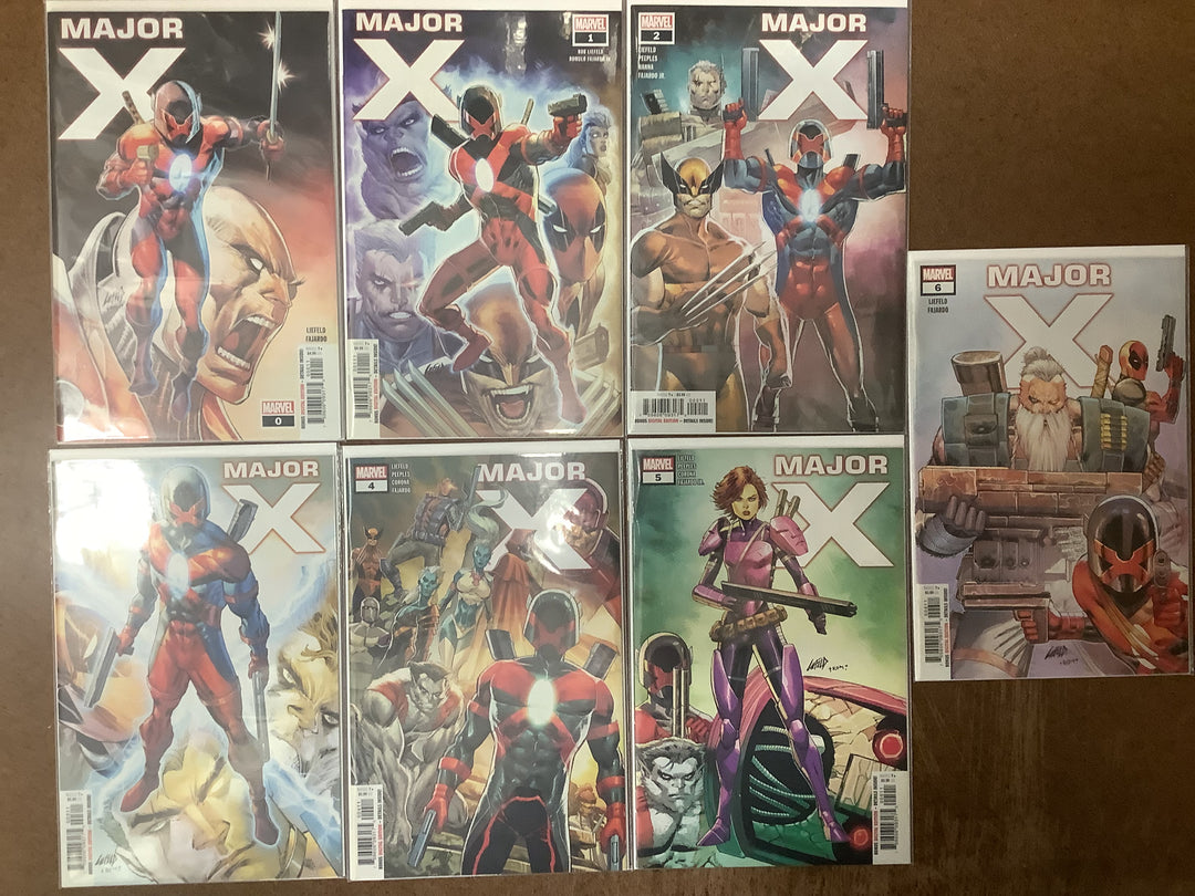 Lot of 7 Major X (2019) Marvel Comics #0-#6 Complete Miniseries Set <OXL-04>