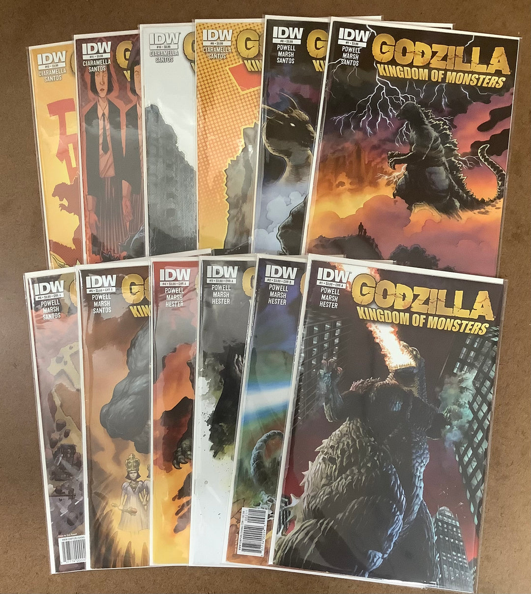 Lot of 12 Godzilla Kingdom Of Monsters (2011) IDW Comics #1-#12 Complete Miniseries Set <OXL-03>