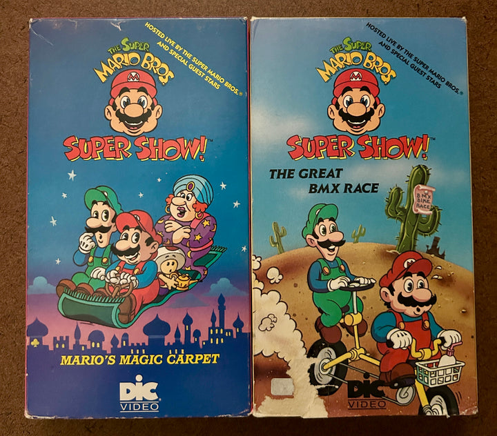 Super Mario Bros. Sper Show! Great BMX Race/Mario's Magic Carpet (VHS) <CONSIGNMENT>
