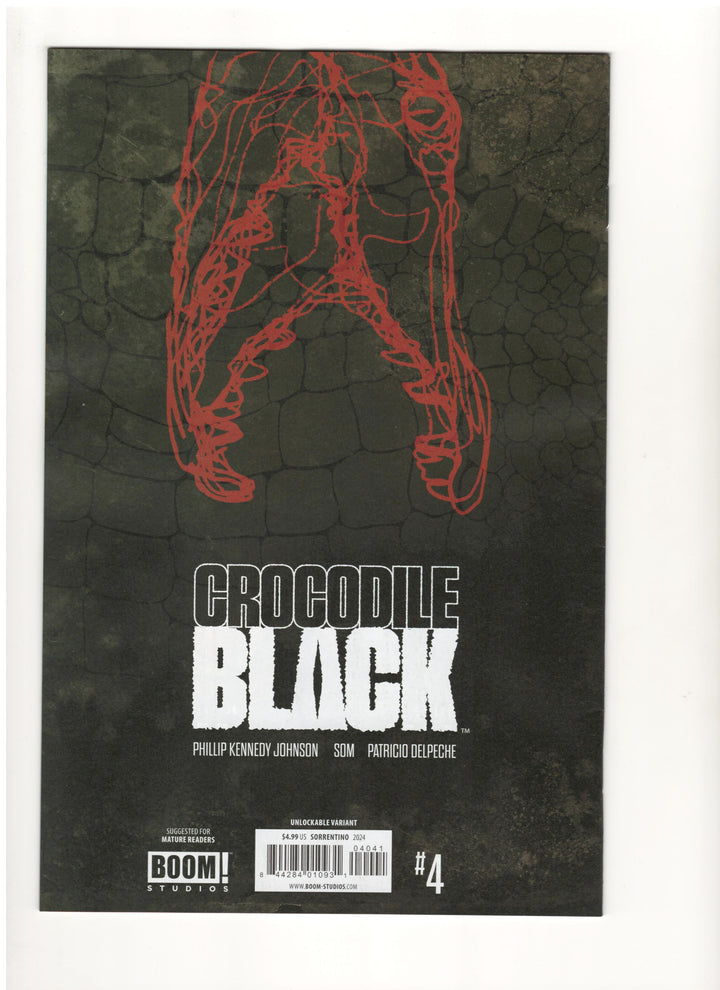 Crocodile Black #4 (Of 5) Cover D Sorrentino Virgin Unlockable (Mature) - One Per Store