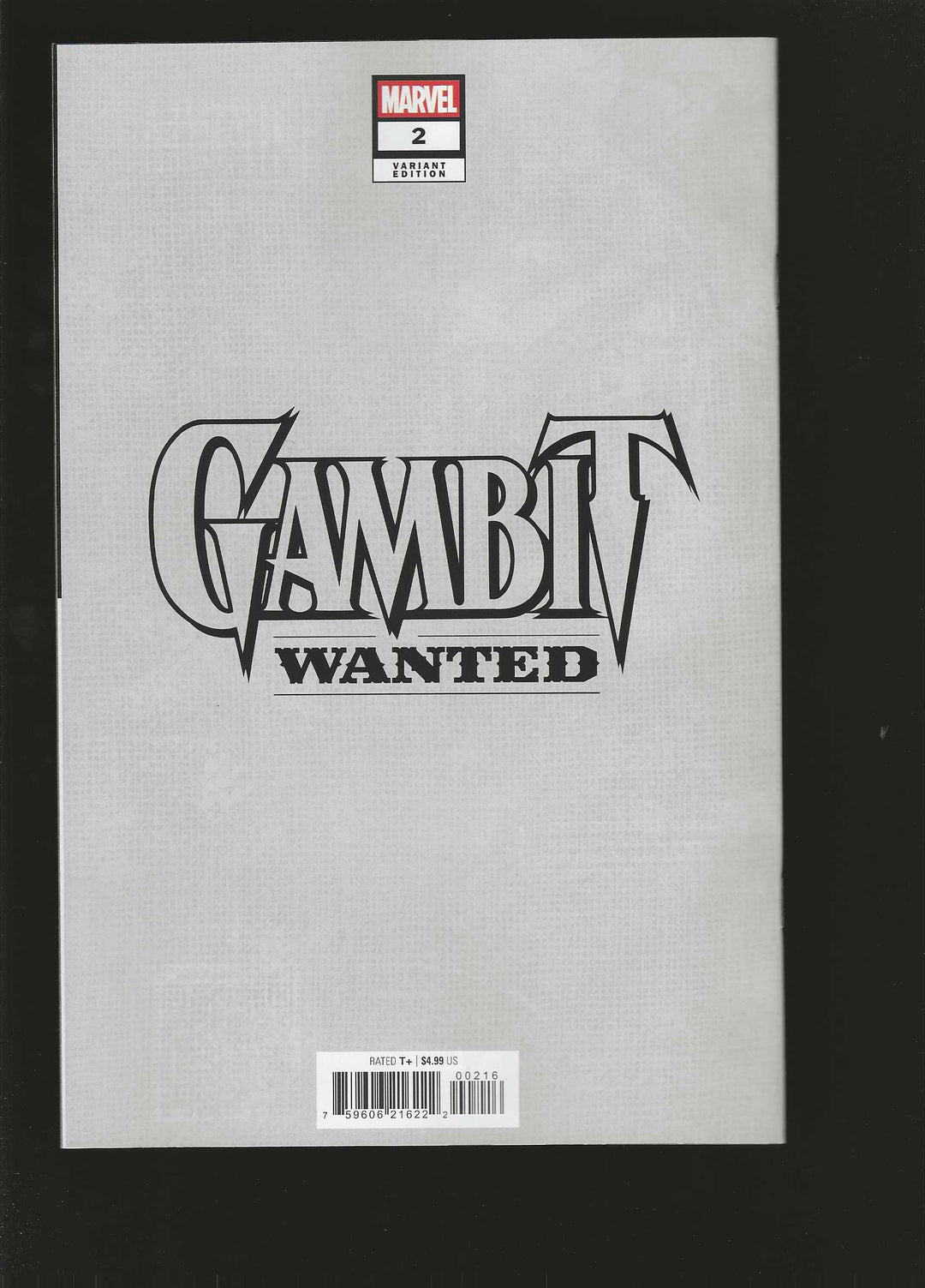Gambit Wanted #2 (1:50) Godtail Gambit Full Art Virgin Variant