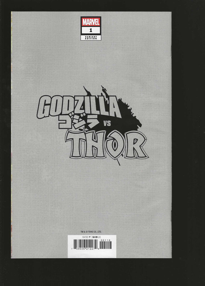 Godzilla vs Thor #1 Variant (1:100) Walter Simonson Full Art Virgin Edition