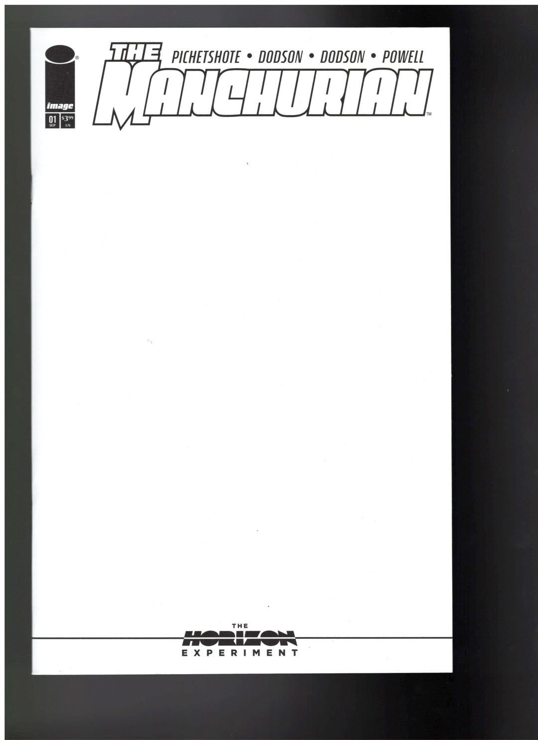 The Manchurian (One Shot) Cover D Blank (Mature) Horizon Experiment