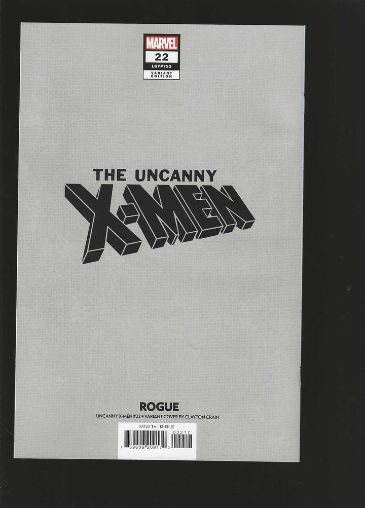 Uncanny X-Men (2024) #22 Variant (1:50) Clayton Crain Full Art Virgin Edition