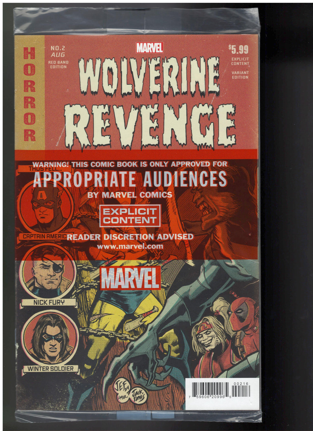 Wolverine Revenge Red Band #2 Variant (1:25) Juan Ferreyra Homage Edition [Polybagged]