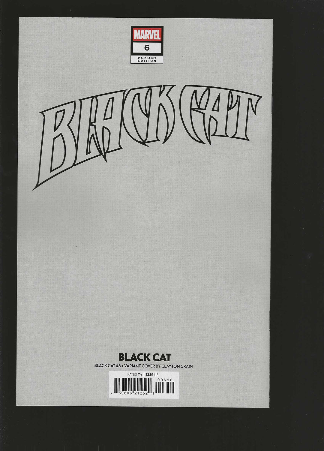 Black Cat (2025) #6 Variant (1:50) Clayton Crain Full Art Virgin Edition
