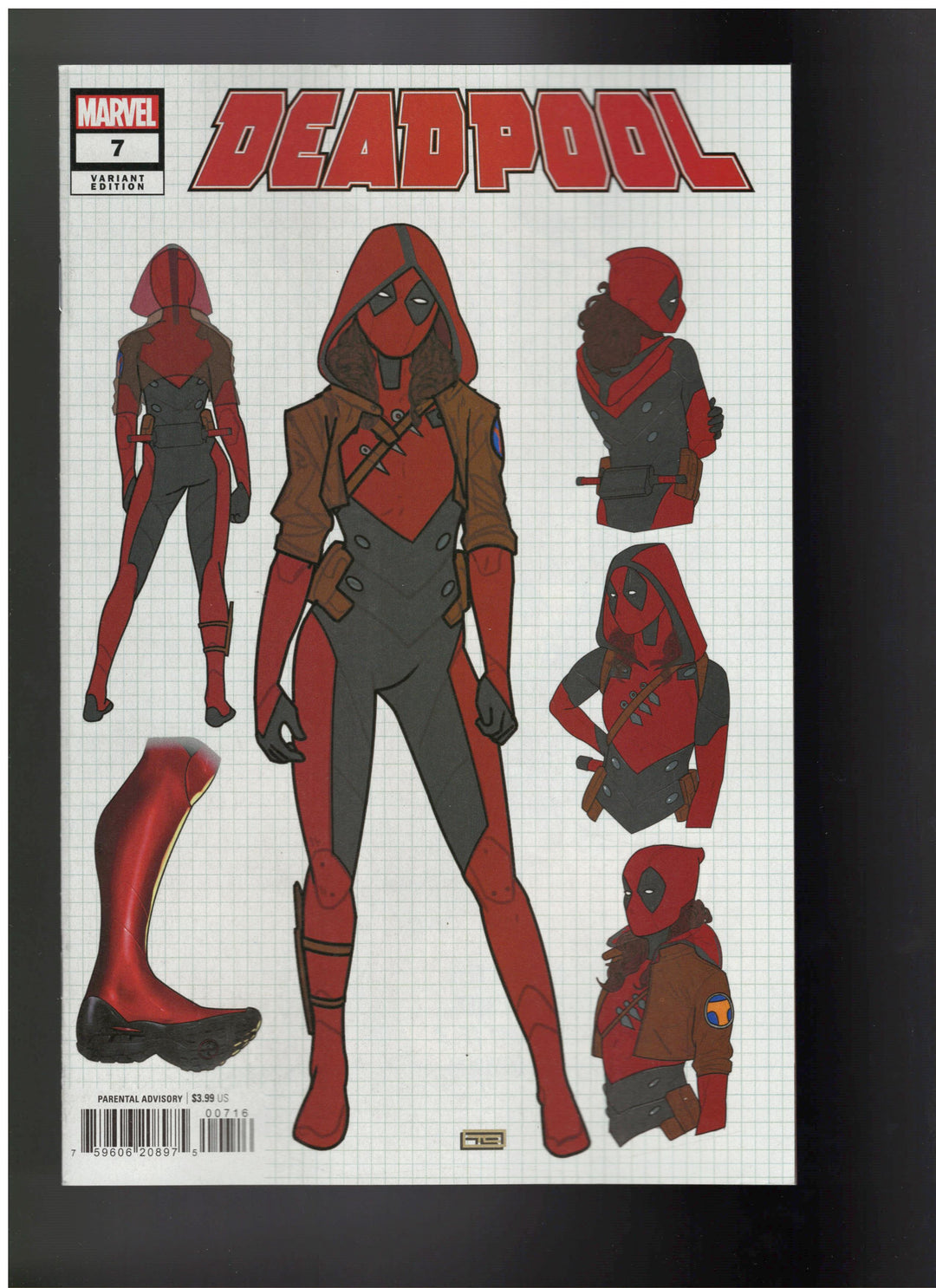 Deadpool #7 1:25 Taurin Clarke Design Variant