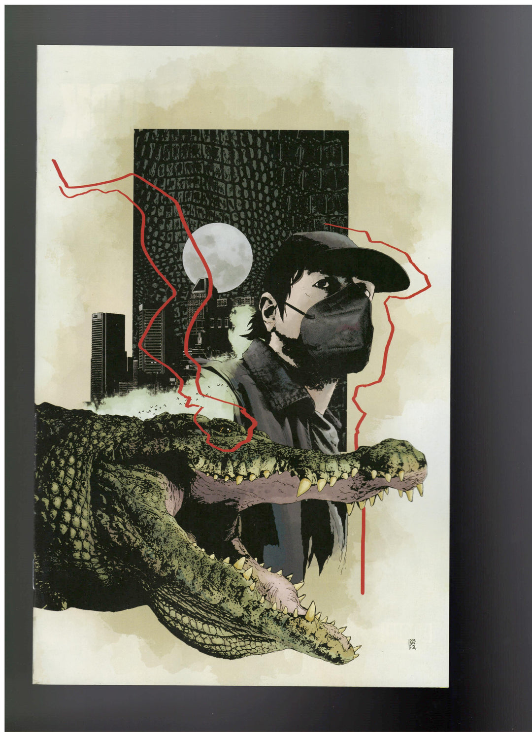 Crocodile Black #5 (Of 5) Cover D Sorrentino Virgin Unlockable (Mature) - One Per Store