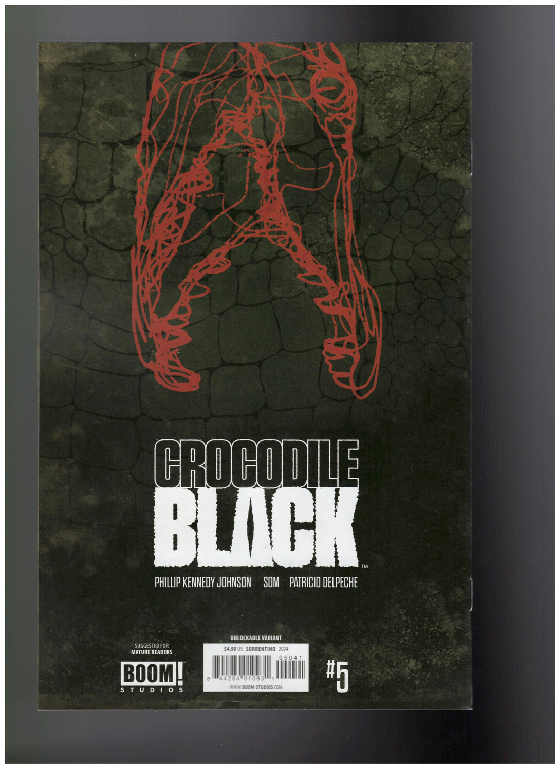 Crocodile Black #5 (Of 5) Cover D Sorrentino Virgin Unlockable (Mature) - One Per Store