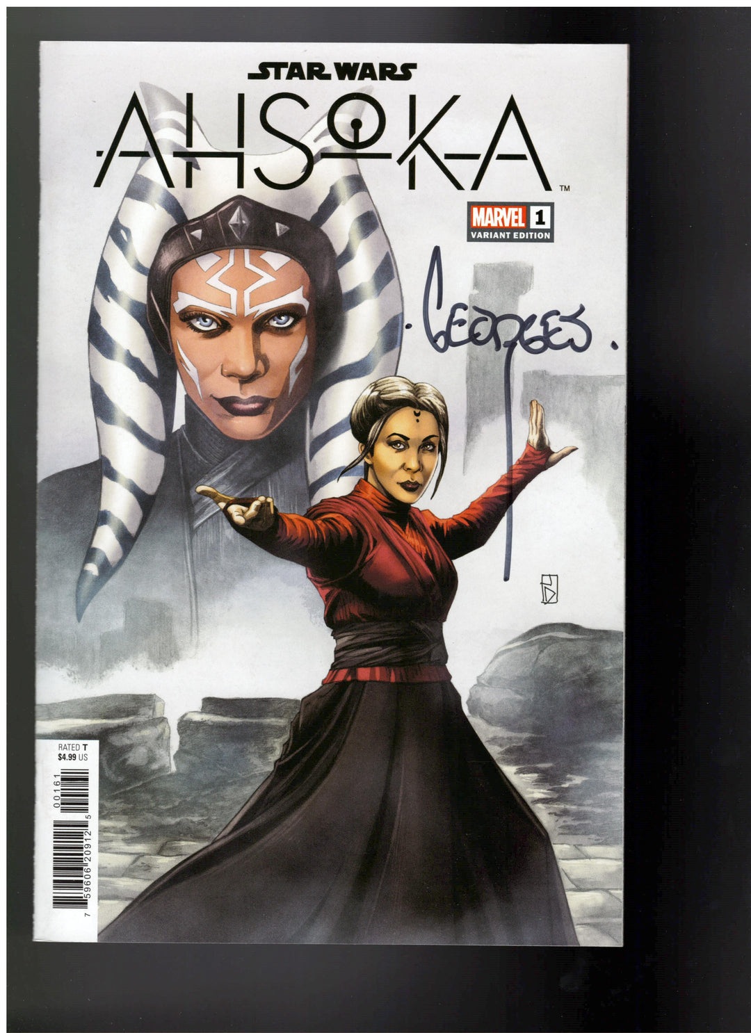 Star Wars Ahsoka (2024) #1 Jan Duursema Variant SIGNED by Series Artist Georges Jeanty