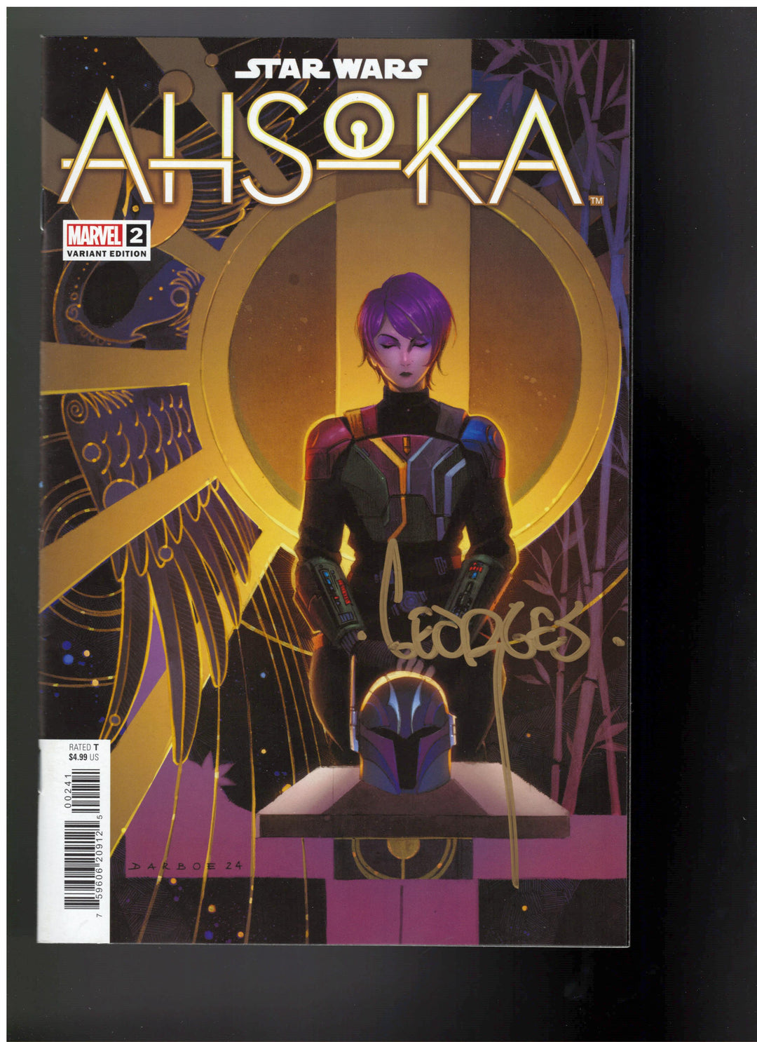 Star Wars Ahsoka (2024) #2 Karen Darboe Variant SIGNED by Series Artist Georges Jeanty