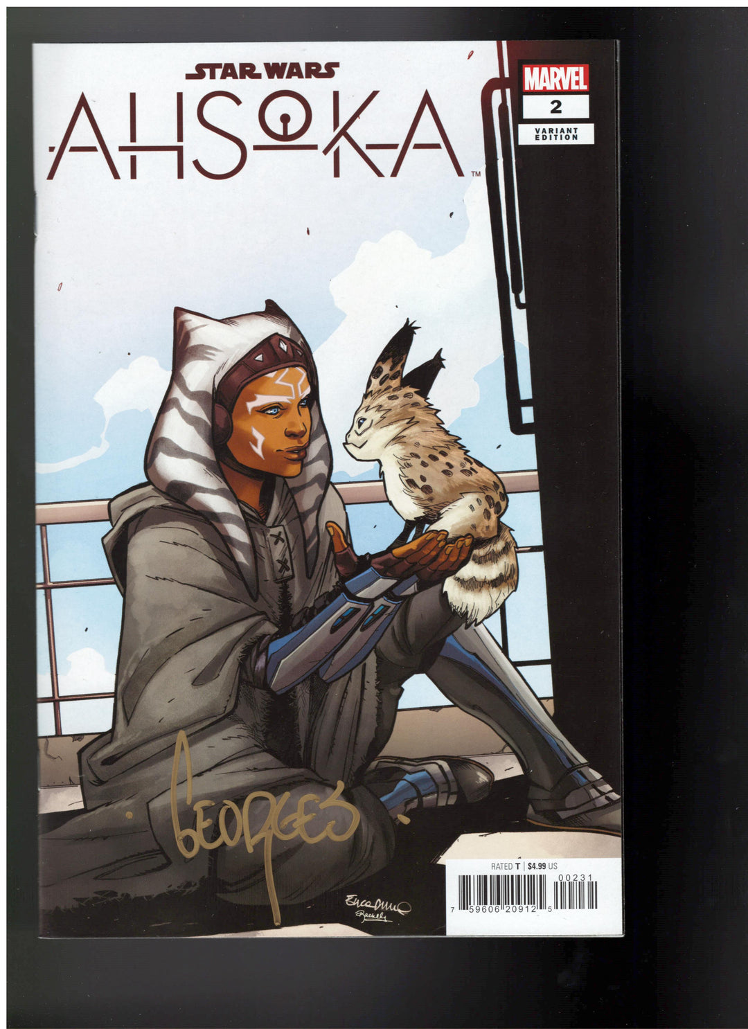 Star Wars Ahsoka (2024) #2 Erica D'Urso Variant SIGNED by Series Artist Georges Jeanty