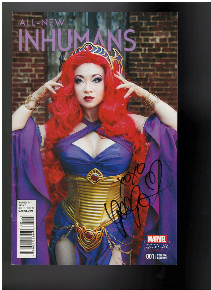 All-New Inhumans (2015) #1 Cosplay Variant SIGNED by Cosplay Model Yaya Han