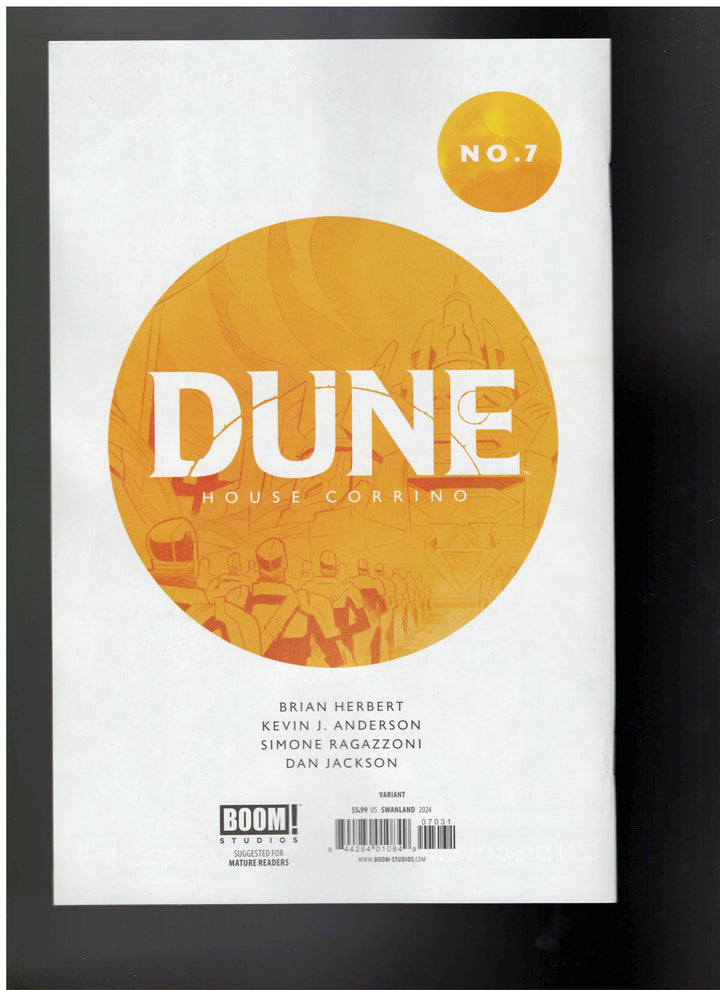 Dune House Corrino #7 (Of 8) Cover C (1:10) Swanland Virgin Variant Edition (Mature)