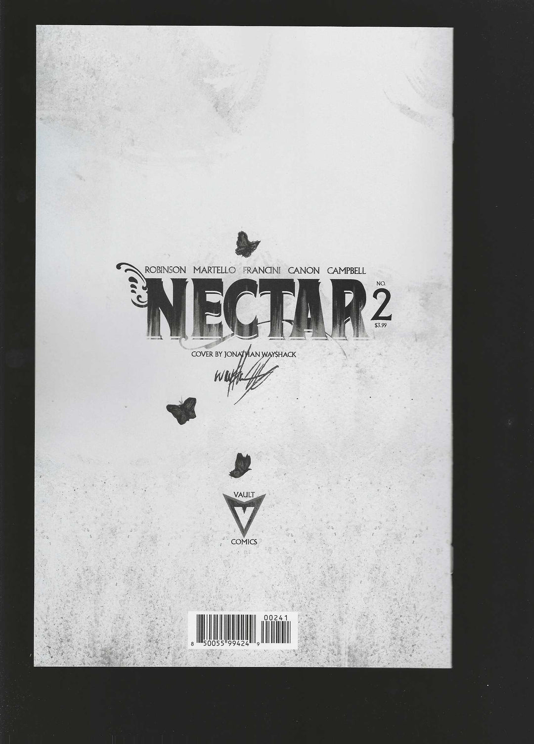 Nectar #2 Cover D (1:30) Jonathan Wayshak Inks Full Art Virgin Variant