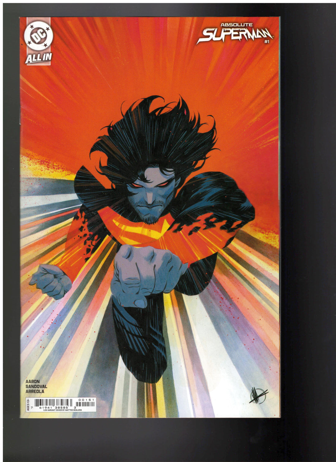 Absolute Superman #1 Cover F (1:25) Matteo Scalera Card Stock Variant