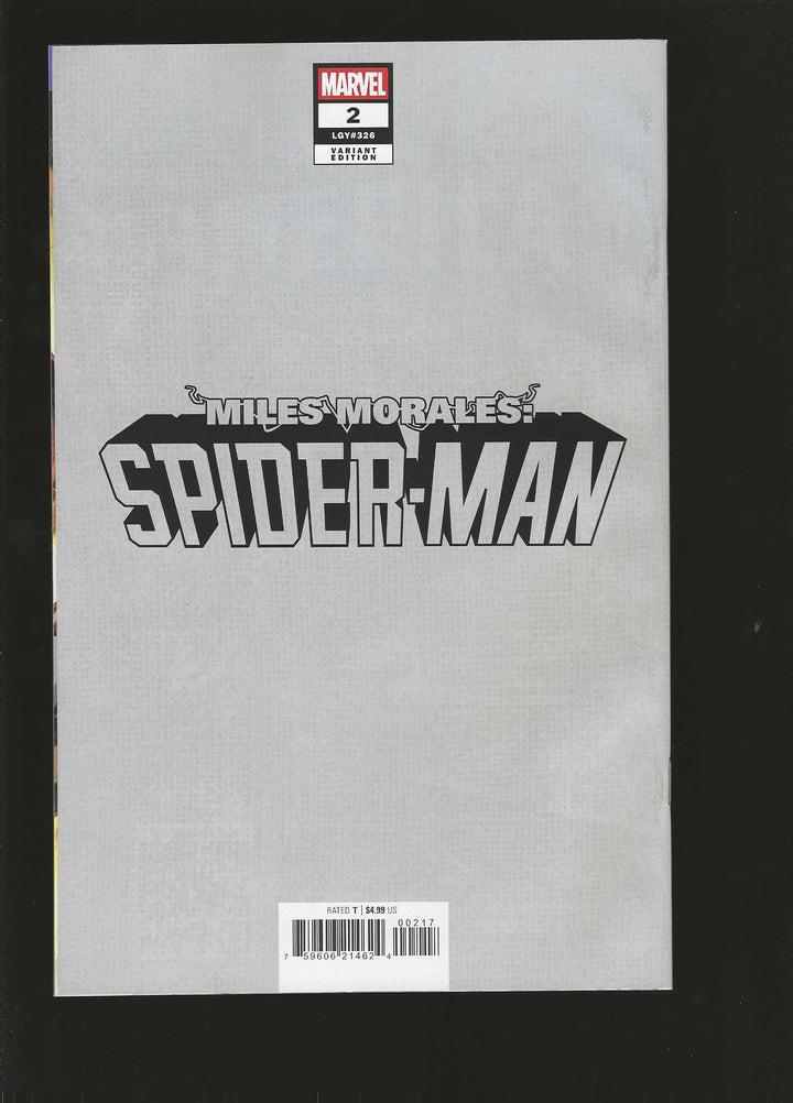 Miles Morales Spider-Man (2026) #2 Variant (1:50) Cafu Full Art Virgin Edition