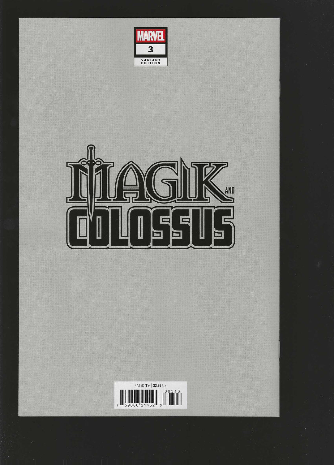 Magik & Colossus #3 Variant (1:50) Nimit Malavia Full Art Virgin Edition