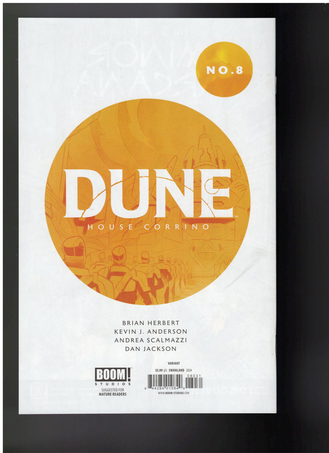 Dune House Corrino #8 (Of 8) Cover C (1:10) Swanland Virgin Variant Edition (Mature)