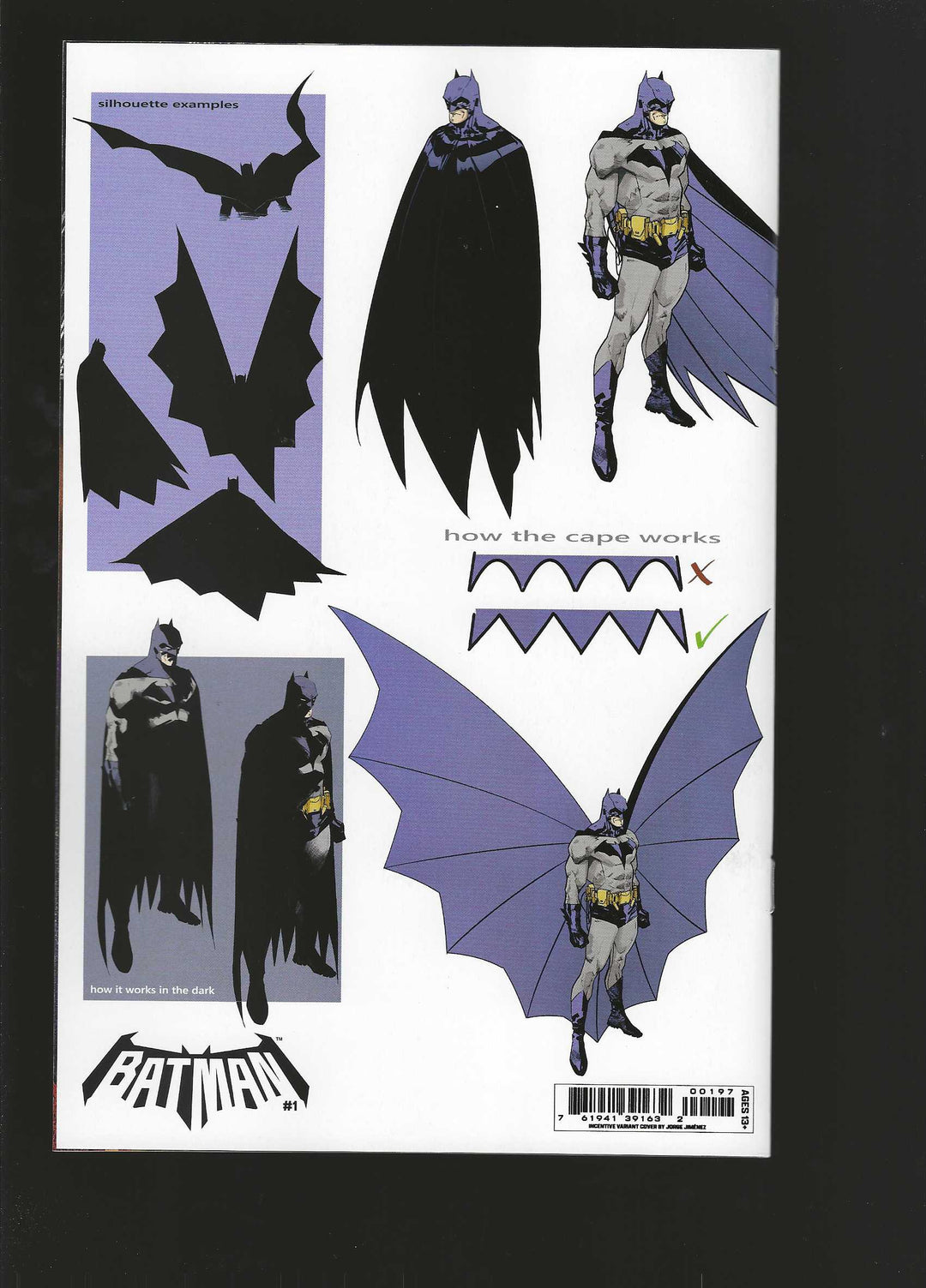 Batman (2025) #1 Cover O (1:5) Jorge Jimenez Design Card Stock Variant