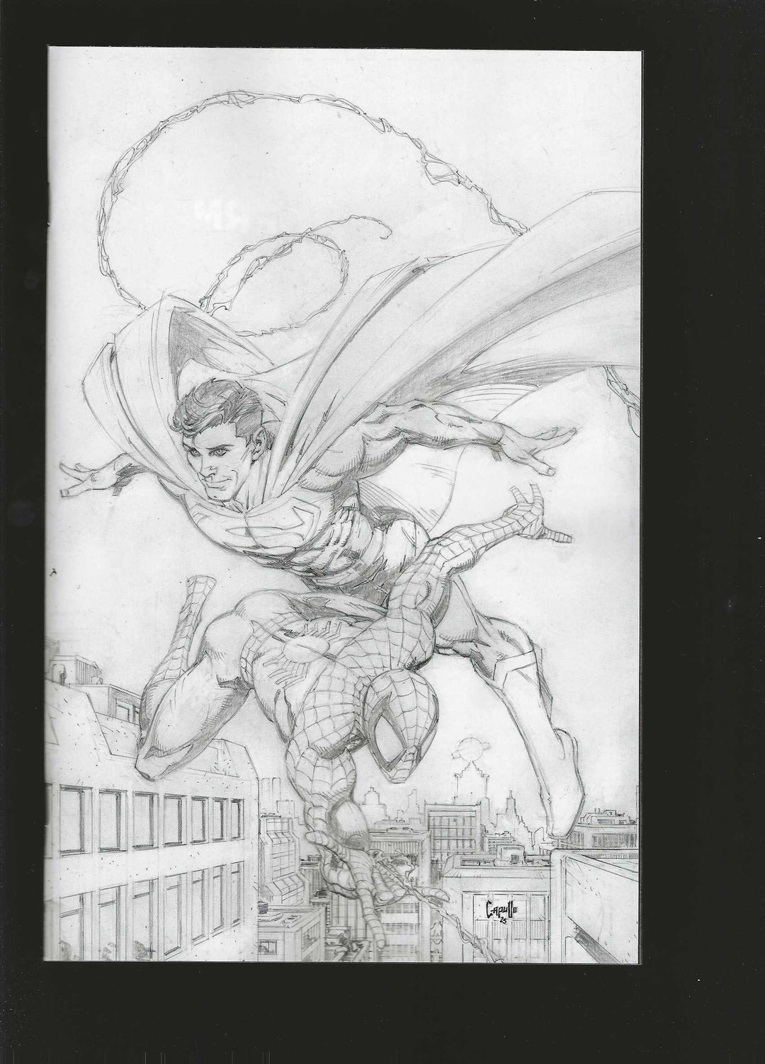 Marvel/DC: Spider-Man/Superman #1 Variant (1:200) Greg Capullo Full Art Virgin Sketch Edition