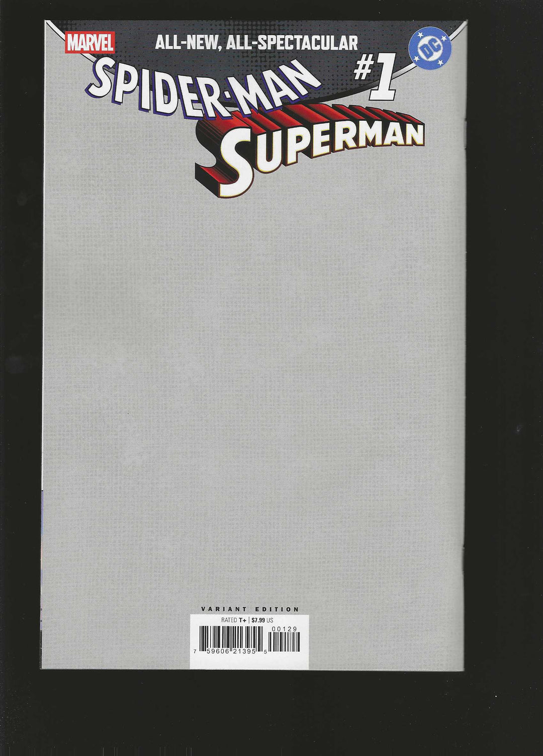 Marvel/DC: Spider-Man/Superman #1 Variant (1:200) Greg Capullo Full Art Virgin Sketch Edition