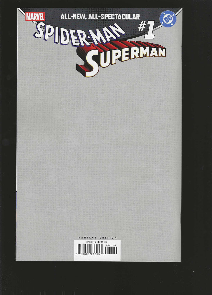Marvel/DC: Spider-Man/Superman #1 Variant (1:200) Greg Capullo Full Art Virgin Sketch Edition