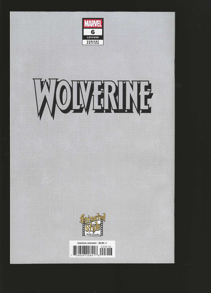 Wolverine (2024) #6 Variant (1:50) Mark Brooks Animated-Style Full Art Virgin Edition