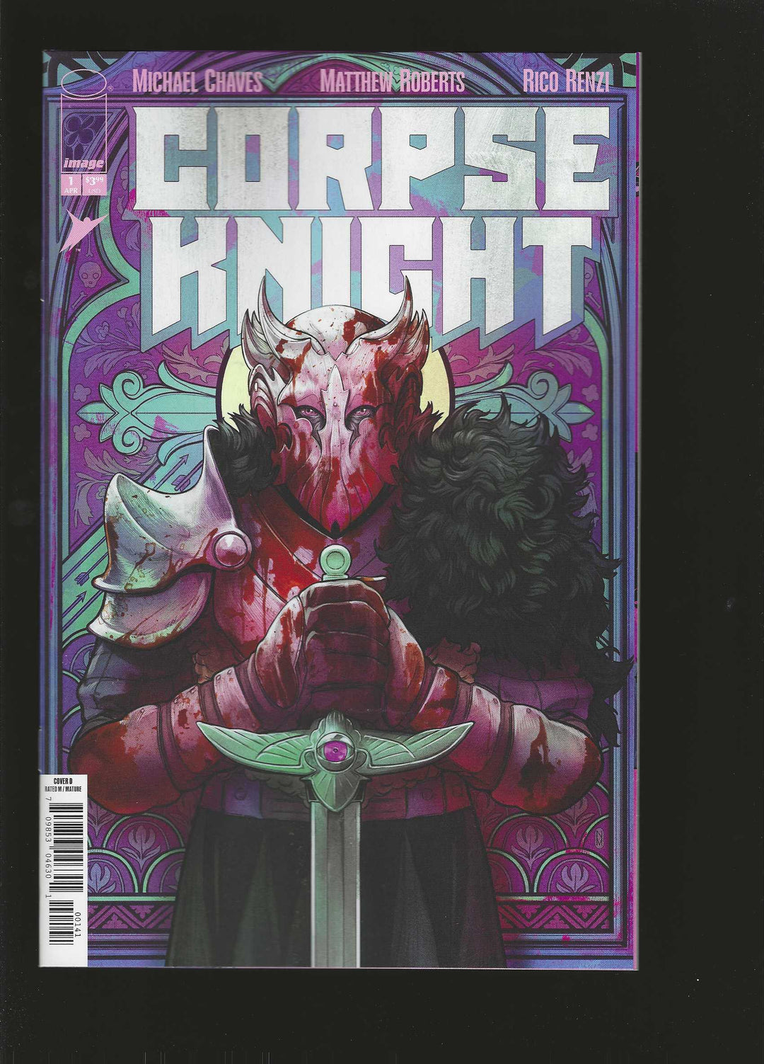 Corpse Knight #1 (Of 6) Cover D (1:25) Nimit Malavia Stained Glass Variant (Mature)