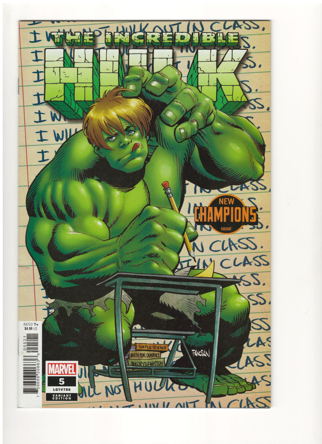 Incredible Hulk (2023) #5 Dan Panosian New Champions Variant