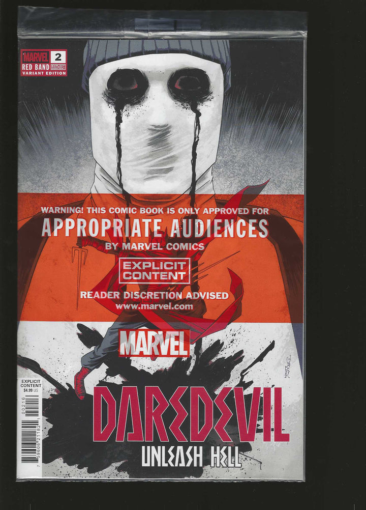 Daredevil Unleash Hell Red Band #2 Variant (1:25) Declan Shalvey Edition [Polybagged]