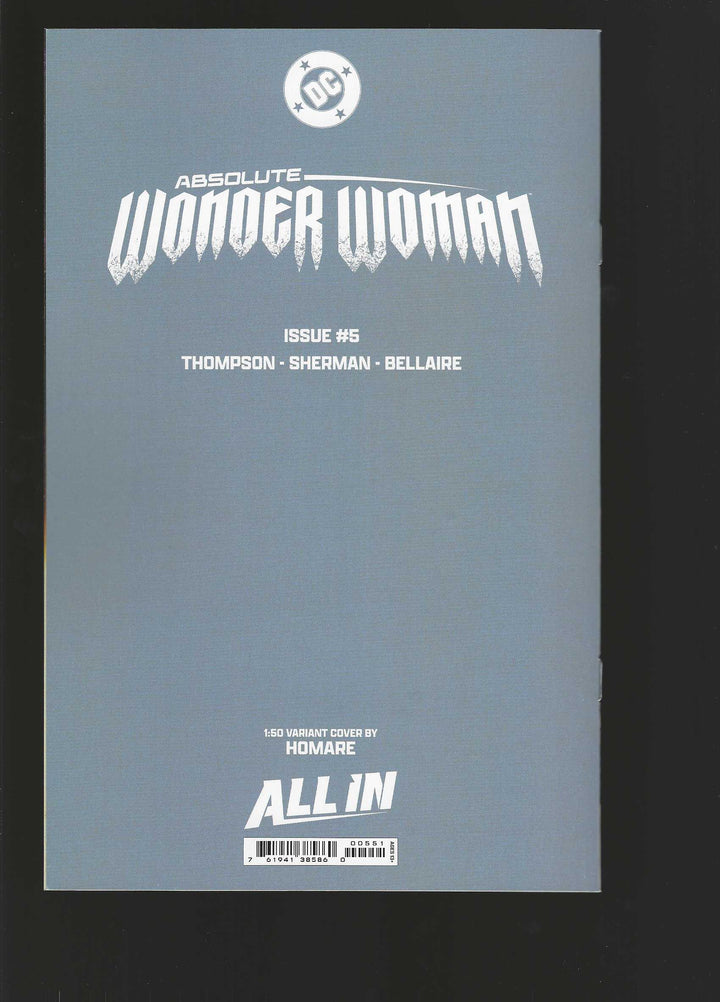 Absolute Wonder Woman #5 Cover E (1:50) Homare Virgin Card Stock Variant